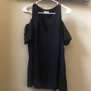 Urban Outfitters Black Shoulder Cut Out Top!